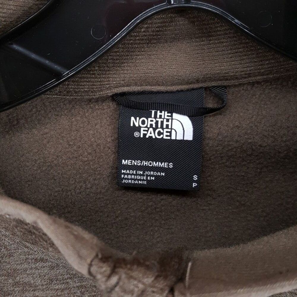 THE NORTH FACE Sweatshirt Mens Small Brown 1/2 Zip Fleece Pullover CANYONLANDS - Picture 3 of 9